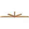 Ekena Millwork Kennewick Timber Gable Bracket, Western Red Cedar, 108"W x 27"H x 3 1/2"D x 3 1/2"F, 6/12 Pitch GBW108X27X0404KEN00SWR - alternate 2